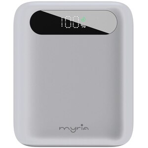 Baterie externa MYRIA MY9215WH, 10000 mAh, 1x USB-C, 1x USB-A, alb Baterie externa MYRIA MY9215WH, 10000 mAh, 1x USB-C, 1x USB-A, alb