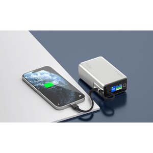 Baterie externa MYRIA MY9217SV, 25000 mAh, 1x USB-C, 1x USB-A, argintiu Baterie externa MYRIA MY9217SV, 25000 mAh, 1x USB-C, 1x USB-A, argintiu
