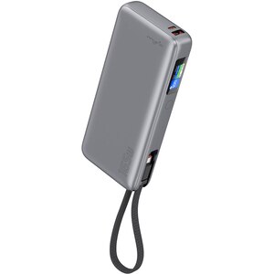 Baterie externa MYRIA MY9218SV, 20000 mAh, 1x USB-C, 1x USB-A, argintiu Baterie externa MYRIA MY9218SV, 20000 mAh, 1x USB-C, 1x USB-A, argintiu