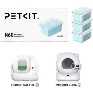 Odorizant litiera PETKIT N60, 3 bucati, albastru Odorizant litiera PETKIT N60, 3 bucati, albastru
