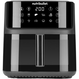 Friteuza cu aer cald NUTRIBULLET CrispLite Vision NBA0811DG, 8l, 2.6kg, 2000W, negru-gri inchis Friteuza cu aer cald NUTRIBULLET CrispLite Vision NBA0811DG, 8l, 2.6kg, 2000W, negru-gri inchis