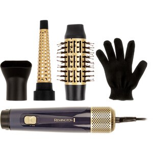 Perie cu aer cald REMINGTON Sapphire Luxe AS5805, 1000W, 2 viteze, 1 treapta temperatura, Invelis Ceramic, albastru Perie cu aer cald REMINGTON Sapphire Luxe AS5805, 1000W, 2 viteze, 1 treapta temperatura, Invelis Ceramic, albastru