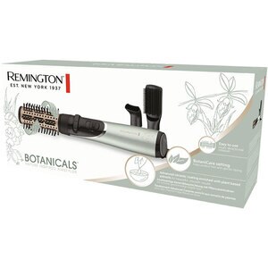 Perie rotativa REMINGTON Botanicals AS5860, 800W, 2 viteze, 2 trepte temperatura, Invelis Ceramic, verde fosforescent Perie rotativa REMINGTON Botanicals AS5860, 800W, 2 viteze, 2 trepte temperatura, Invelis Ceramic, verde fosforescent