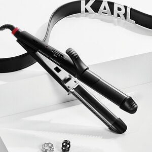 Aparat de coafat multifunctional 3 in 1 ROWENTA x KARL LAGERFELD CF451LF0, 200 grade, invelis ceramic, negru Aparat de coafat multifunctional 3 in 1 ROWENTA x KARL LAGERFELD CF451LF0, 200 grade, invelis ceramic, negru