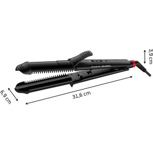 Aparat de coafat multifunctional 3 in 1 ROWENTA x KARL LAGERFELD CF451LF0, 200 grade, invelis ceramic, negru Aparat de coafat multifunctional 3 in 1 ROWENTA x KARL LAGERFELD CF451LF0, 200 grade, invelis ceramic, negru