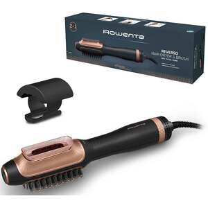 Perie cu aer cald ROWENTA Reverso 2in1 CF9840F0, 1200W, 2 viteze, 2 trepte temperatura, Invelis ceramic, negru Perie cu aer cald ROWENTA Reverso 2in1 CF9840F0, 1200W, 2 viteze, 2 trepte temperatura, Invelis ceramic, negru