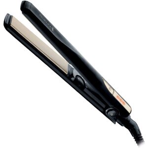 Placa de indreptat parul REMINGTON S1005, 230 grade, negru-bej Placa de indreptat parul REMINGTON S1005, 230 grade, negru-bej