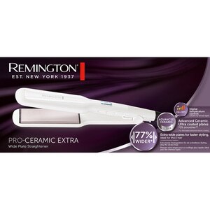 Placa de indreptat parul REMINGTON Pro-Ceramic S5527, 230 grade, invelis ceramic, alb Placa de indreptat parul REMINGTON Pro-Ceramic S5527, 230 grade, invelis ceramic, alb