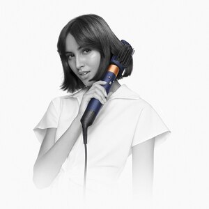 Ondulator Multistyler Dyson HS05 Airwrap Complete Long Volumise, 90 grade, invelis ceramic, albastru de Prusia-cupru Ondulator Multistyler Dyson HS05 Airwrap Complete Long Volumise, 90 grade, invelis ceramic, albastru de Prusia-cupru