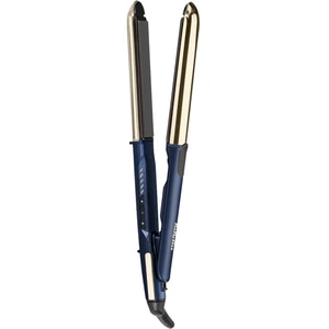 Placa de indreptat parul BABYLISS 2in1 Straight&Curl ST483ROE empowered by Stefania, 235 grade, invelis ceramic, albastru Placa de indreptat parul BABYLISS 2in1 Straight&Curl ST483ROE empowered by Stefania, 235 grade, invelis ceramic, albastru