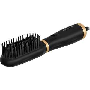 Perie cu aer cald ROWENTA Powerstraight UB5920F0, 500W, 3 trepte de temperatura, Invelis Ceramic, negru-auriu Perie cu aer cald ROWENTA Powerstraight UB5920F0, 500W, 3 trepte de temperatura, Invelis Ceramic, negru-auriu