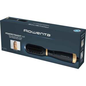 Perie cu aer cald ROWENTA Powerstraight UB5920F0, 500W, 3 trepte de temperatura, Invelis Ceramic, negru-auriu Perie cu aer cald ROWENTA Powerstraight UB5920F0, 500W, 3 trepte de temperatura, Invelis Ceramic, negru-auriu