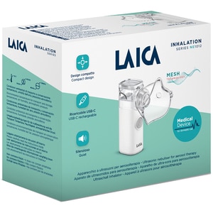 Aparat aerosoli portabil LAICA NE1012, 8ml, USB, alb Aparat aerosoli portabil LAICA NE1012, 8ml, USB, alb