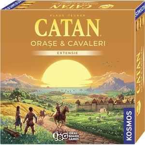 Joc de societate CATAN Extensie - Orase si cavaleri 3/4 editia 2025 OC3425, 12 ani+, 3-4 jucatori Joc de societate CATAN Extensie - Orase si cavaleri 3/4 editia 2025 OC3425, 12 ani+, 3-4 jucatori