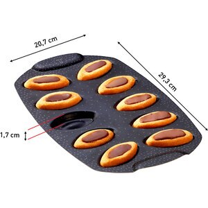 Forma de copt TEFAL PerfectBake Mini J5734202, 20cm, aluminiu, negru-maro Forma de copt TEFAL PerfectBake Mini J5734202, 20cm, aluminiu, negru-maro