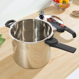 Oala sub presiune TEFAL Secure Chrono P2594401, 8l, inox, argintiu Oala sub presiune TEFAL Secure Chrono P2594401, 8l, inox, argintiu