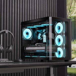 Carcasa AEROCOOL P500C V1, USB 3.0, Fara sursa, Iluminare ARGB, negru Carcasa AEROCOOL P500C V1, USB 3.0, Fara sursa, Iluminare ARGB, negru