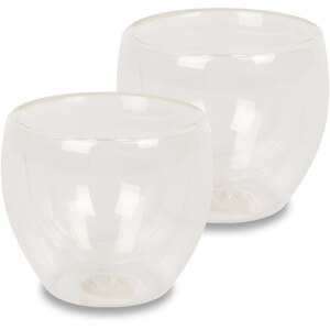 Set pahare cu perete dublu MYRIA MC4016, 2 piese, 80 ml, sticla Set pahare cu perete dublu MYRIA MC4016, 2 piese, 80 ml, sticla