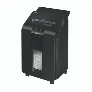 Distrugator documente automat FELLOWES AutoMax 100M, 100 coli, 23l, Micro-Cut, negru Distrugator documente automat FELLOWES AutoMax 100M, 100 coli, 23l, Micro-Cut, negru