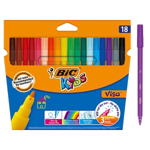 Carioci BIC Visa, 18 culori Carioci BIC Visa, 18 culori