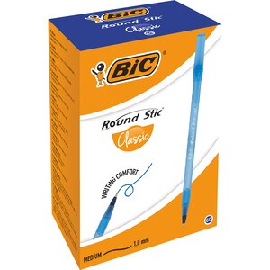 Set 60 pixuri fara mecanism BIC Round Stic, 1.0 mm, albastru Set 60 pixuri fara mecanism BIC Round Stic, 1.0 mm, albastru