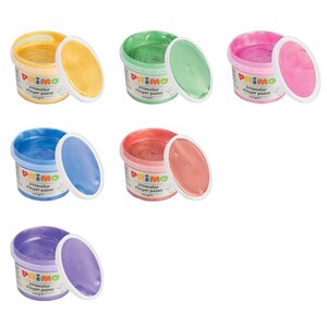Tempera perlata pentru pictat cu degetele PRIMO MC002298, 100 ml, 6 culori Tempera perlata pentru pictat cu degetele PRIMO MC002298, 100 ml, 6 culori