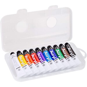 Tempera acrilica fina PRIMO MC004056, 18 ml, 10 culori Tempera acrilica fina PRIMO MC004056, 18 ml, 10 culori