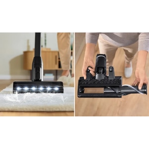Aspirator vertical 2in1 BOSCH Unlimited 10 BSS1041GHF, 0.4l, 18V, autonomie max 80 min, MicroClean, negru-gri Aspirator vertical 2in1 BOSCH Unlimited 10 BSS1041GHF, 0.4l, 18V, autonomie max 80 min, MicroClean, negru-gri