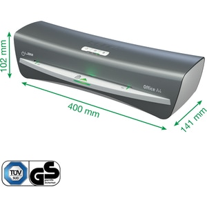 Laminator LEITZ iLAM Office, A4, kit folii laminare inclus, gri Laminator LEITZ iLAM Office, A4, kit folii laminare inclus, gri
