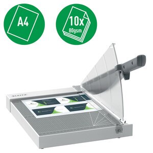 Ghilotina hartie LEITZ Precision, A4, 10 coli, indicator laser Ghilotina hartie LEITZ Precision, A4, 10 coli, indicator laser