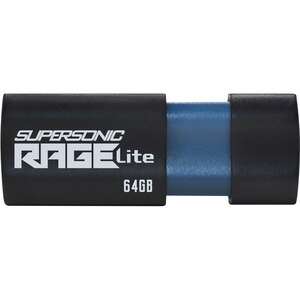 Memorie USB PATRIOT Supersonic Rage Lite, 64GB, USB 3.2 Gen 1, negru Memorie USB PATRIOT Supersonic Rage Lite, 64GB, USB 3.2 Gen 1, negru