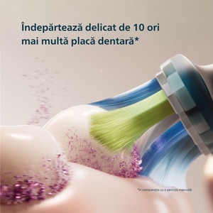 Periuta de dinti electrica PHILIPS DiamondClean Series 9000 Special Edition HX9911/89, 62000 miscari/min, 4 programe, 4 capete, albastru/negru Periuta de dinti electrica PHILIPS DiamondClean Series 9000 Special Edition HX9911/89, 62000 miscari/min, 4 programe, 4 capete, albastru/negru
