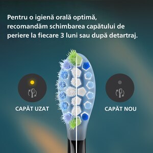 Periuta de dinti electrica PHILIPS DiamondClean Series 9000 Special Edition HX9911/89, 62000 miscari/min, 4 programe, 4 capete, albastru/negru Periuta de dinti electrica PHILIPS DiamondClean Series 9000 Special Edition HX9911/89, 62000 miscari/min, 4 programe, 4 capete, albastru/negru