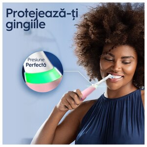 Periuta de dinti electrica ORAL-B iO5, Bluetooth, 40000 miscari/min, Curatare 3D, 5 programe, 1 capat, roz Periuta de dinti electrica ORAL-B iO5, Bluetooth, 40000 miscari/min, Curatare 3D, 5 programe, 1 capat, roz