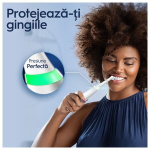Set 2 periute de dinti electrice ORAL-B iO5, Bluetooth, 40000 pulsatii/min, Curatare 3D, 5 programe, 2 capate, alb-negru Set 2 periute de dinti electrice ORAL-B iO5, Bluetooth, 40000 pulsatii/min, Curatare 3D, 5 programe, 2 capate, alb-negru