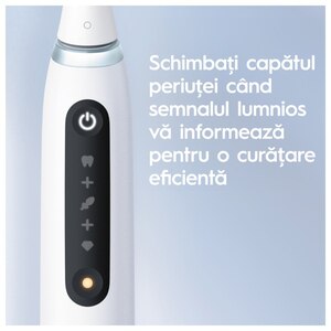Set 2 periute de dinti electrice ORAL-B iO5, Bluetooth, 40000 pulsatii/min, Curatare 3D, 5 programe, 2 capate, alb-negru Set 2 periute de dinti electrice ORAL-B iO5, Bluetooth, 40000 pulsatii/min, Curatare 3D, 5 programe, 2 capate, alb-negru