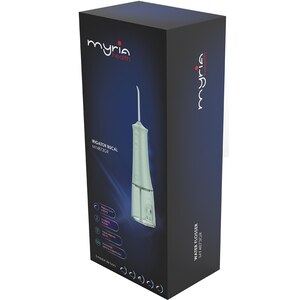 Irigator bucal MYRIA MY4873GR, 5 viteze, 2 capete, 220ml, verde Irigator bucal MYRIA MY4873GR, 5 viteze, 2 capete, 220ml, verde
