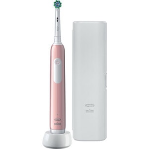 Periuta de dinti electrica ORAL-B Pro 1, 20000 pulsatii/min, Curatare 3D, Timer, 3 programe, 1 capat, roz Periuta de dinti electrica ORAL-B Pro 1, 20000 pulsatii/min, Curatare 3D, Timer, 3 programe, 1 capat, roz