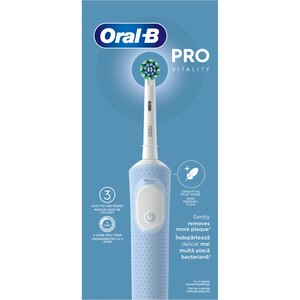 Periuta de dinti electrica ORAL-B Vitality PRO, 7600 miscari/min, Curatare 2D, 3 programe, 1 capat, albastru Periuta de dinti electrica ORAL-B Vitality PRO, 7600 miscari/min, Curatare 2D, 3 programe, 1 capat, albastru