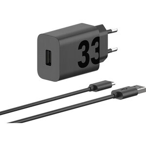 Incarcator retea MOTOROLA TurboPower, 1x USB-C, 33W, Cablu inclus 1m, negru Incarcator retea MOTOROLA TurboPower, 1x USB-C, 33W, Cablu inclus 1m, negru