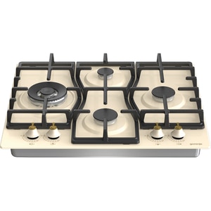 Plita incorporabila GORENJE GW6D42CLI, Gaz, 4 arzatoare, Wok, crem Plita incorporabila GORENJE GW6D42CLI, Gaz, 4 arzatoare, Wok, crem