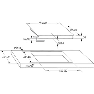 Plita incorporabila HISENSE HI601FM, Inductie, 4 arzatoare, Touch control, negru Plita incorporabila HISENSE HI601FM, Inductie, 4 arzatoare, Touch control, negru