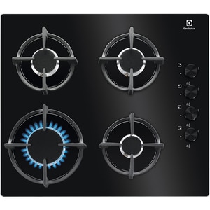 Plita incorporabila ELECTROLUX KGG6407K, Gaz, 4 arzatoare, negru Plita incorporabila ELECTROLUX KGG6407K, Gaz, 4 arzatoare, negru