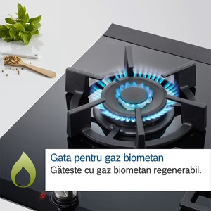 Plita incorporabila BOSCH PNP6B6B90, Gaz, 4 arzatoare, negru Plita incorporabila BOSCH PNP6B6B90, Gaz, 4 arzatoare, negru