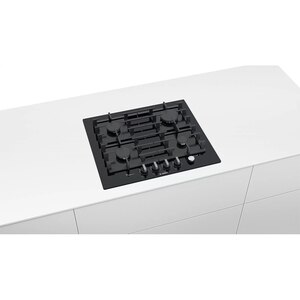 Plita incorporabila BOSCH PPP6A6M90, Gaz, 4 arzatoare, negru Plita incorporabila BOSCH PPP6A6M90, Gaz, 4 arzatoare, negru