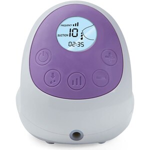 Pompa de san electrica KIDSCARE KC103, 130ml, alb-mov Pompa de san electrica KIDSCARE KC103, 130ml, alb-mov