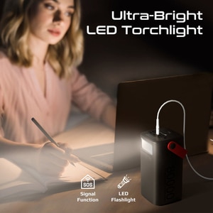 Baterie externa PROMATE PowerMine-80 Pro, 80000 mAh, 3x USB-C, 2x USB-A, negru Baterie externa PROMATE PowerMine-80 Pro, 80000 mAh, 3x USB-C, 2x USB-A, negru