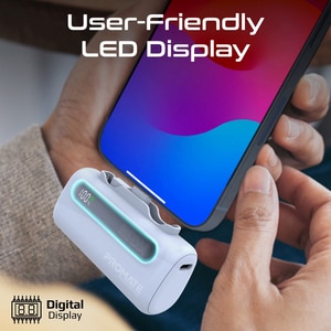 Baterie externa PROMATE Power-Up Duo, 5000mAh, 2xUSB-C, albastru Baterie externa PROMATE Power-Up Duo, 5000mAh, 2xUSB-C, albastru