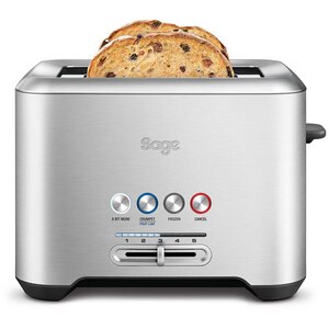 Prajitor de paine SAGE BTA720, 2 felii, 1000W, argintiu-negru Prajitor de paine SAGE BTA720, 2 felii, 1000W, argintiu-negru