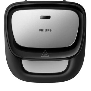 Sandwich maker PHILIPS Seria 3000 HD2350/80, 750W, 3 placi detasabile, negru-argintiu Sandwich maker PHILIPS Seria 3000 HD2350/80, 750W, 3 placi detasabile, negru-argintiu